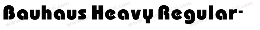Bauhaus Heavy Regular字体转换